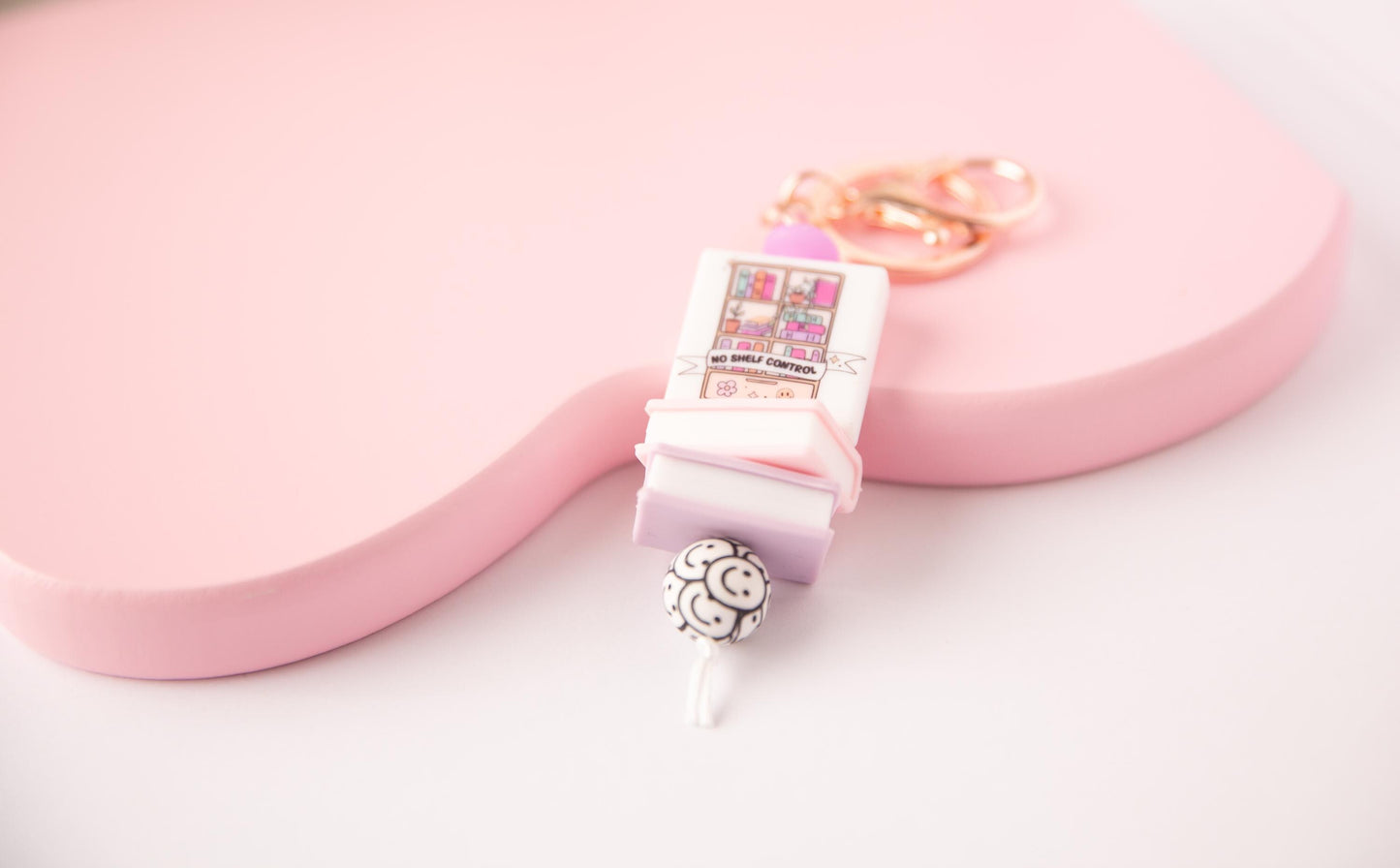 No Shelf Control Keychain