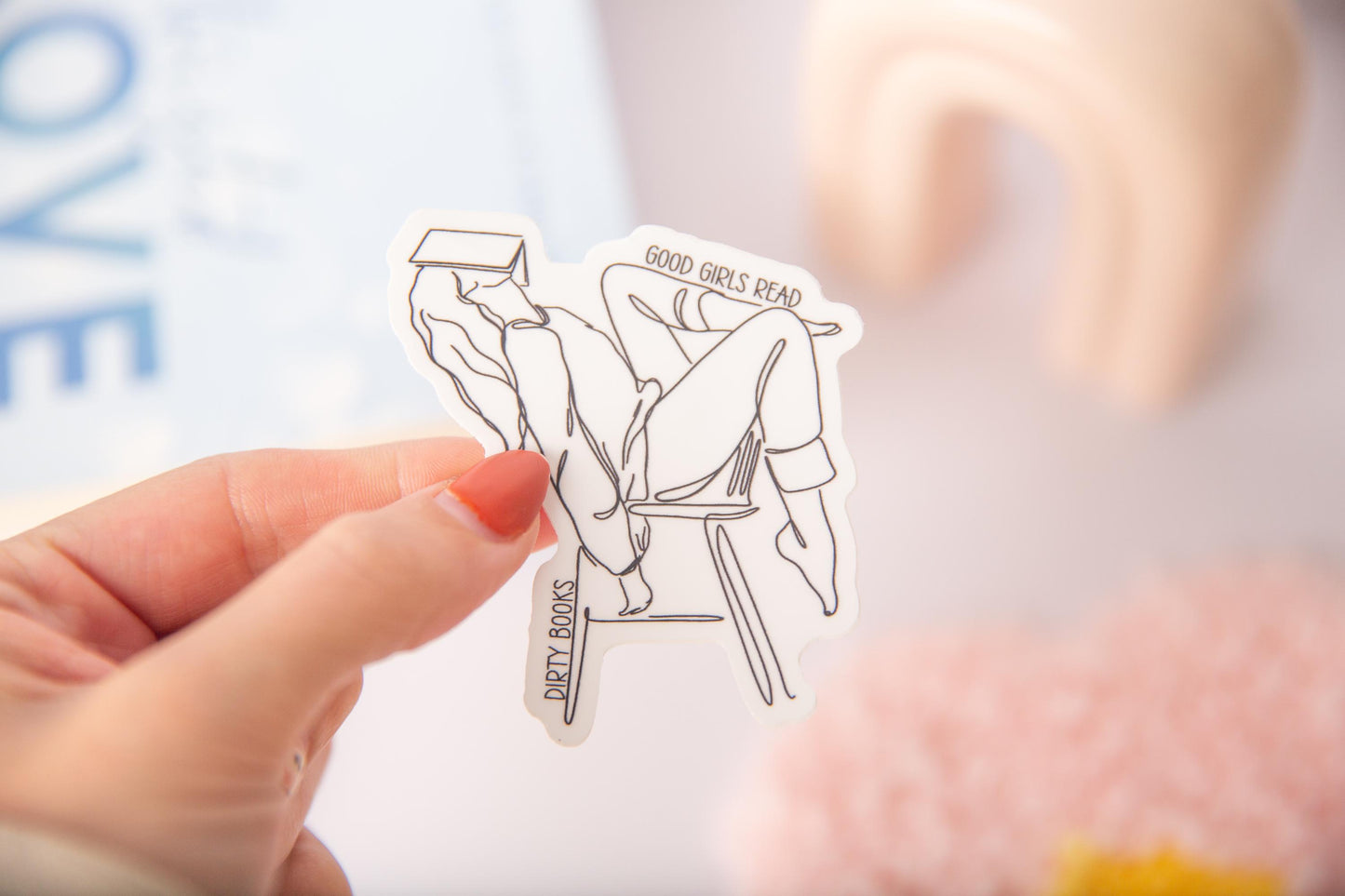 Good Girls Read Dirty Books Sticker