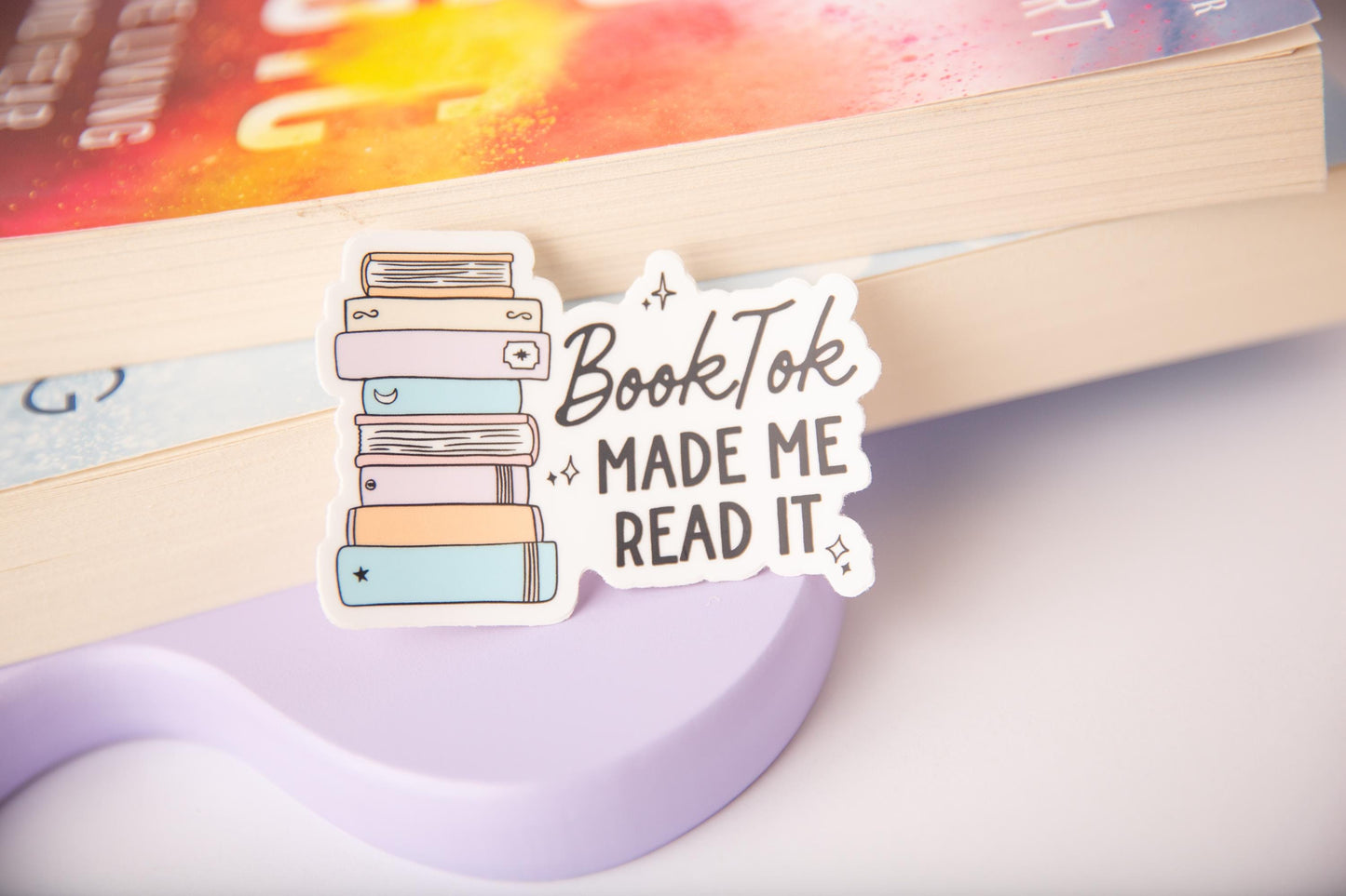 Booktok Made Me Read It Sticker