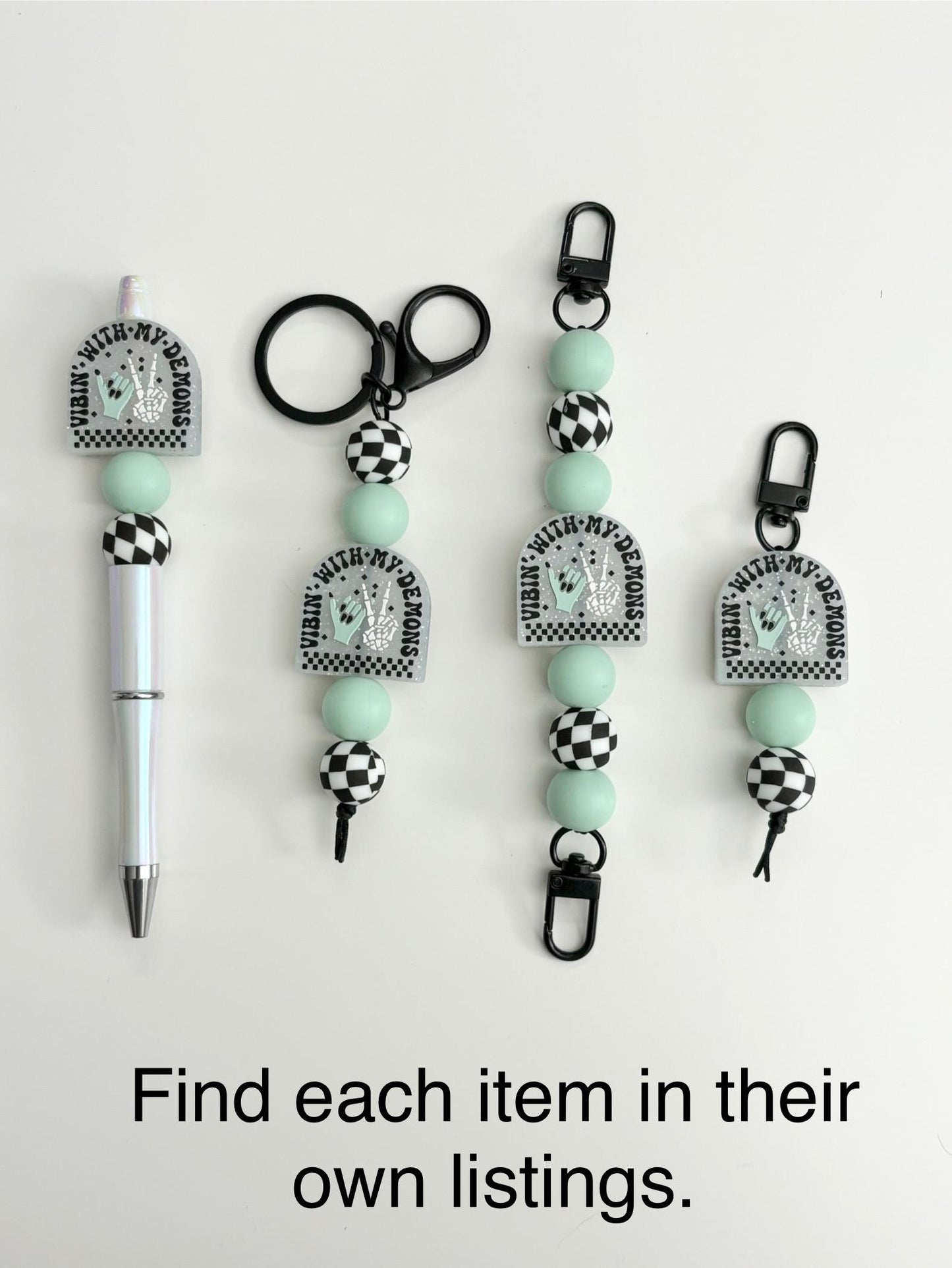 Vibin With My Demons Charm