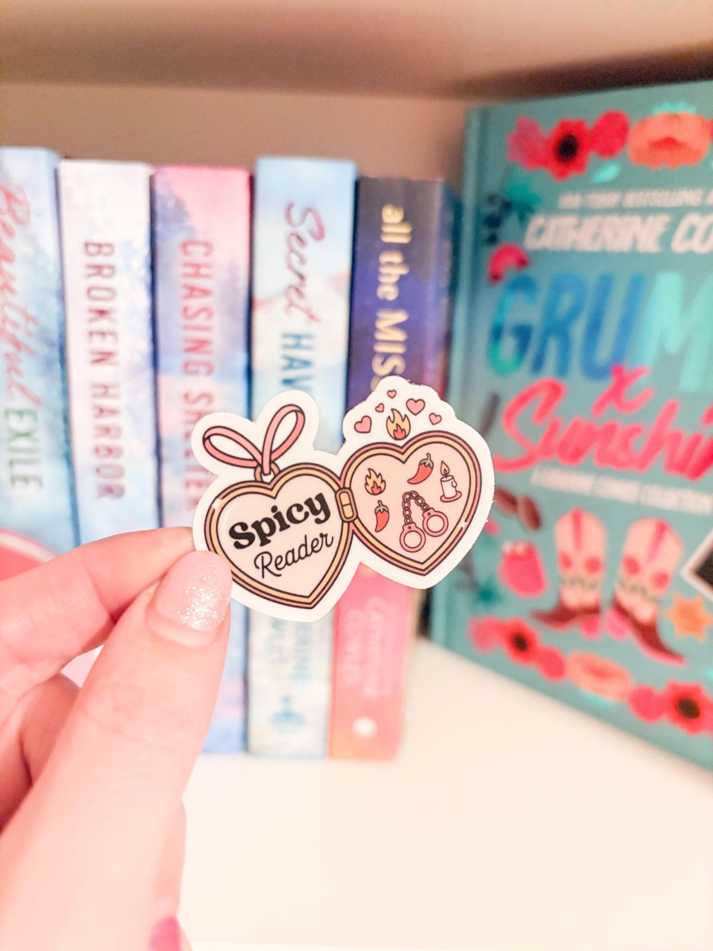 Spicy Reader Sticker