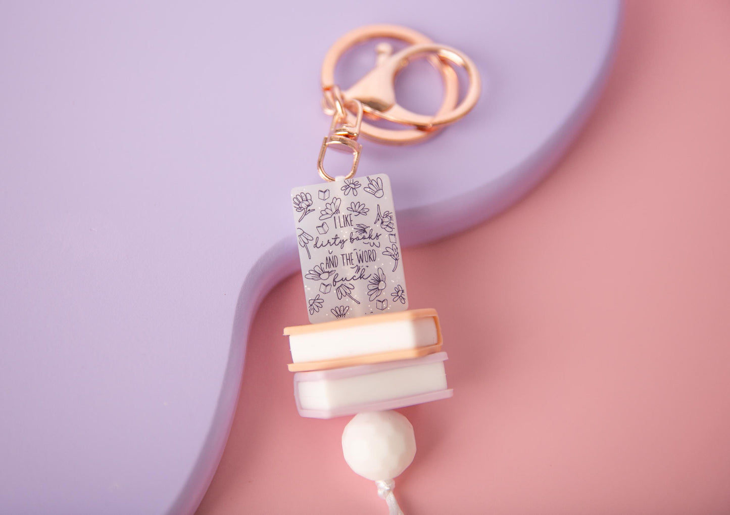 I Like Dirty Books Keychain
