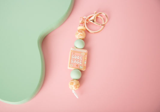 Book Babe Keychain