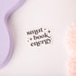 Smut Book Energy Sticker