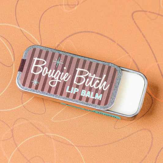 Bougie Bitch Lip Balm | Funny Old School Tin