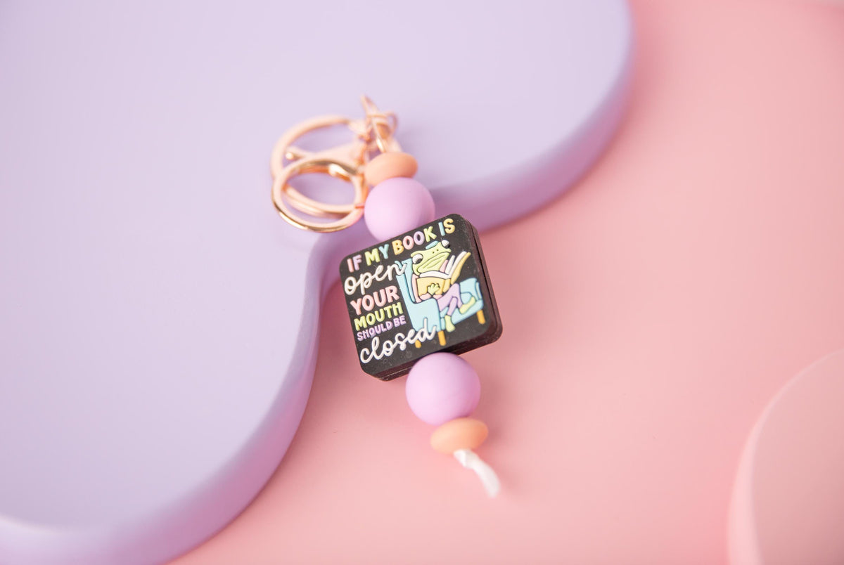 If My Book Is Open Keychain