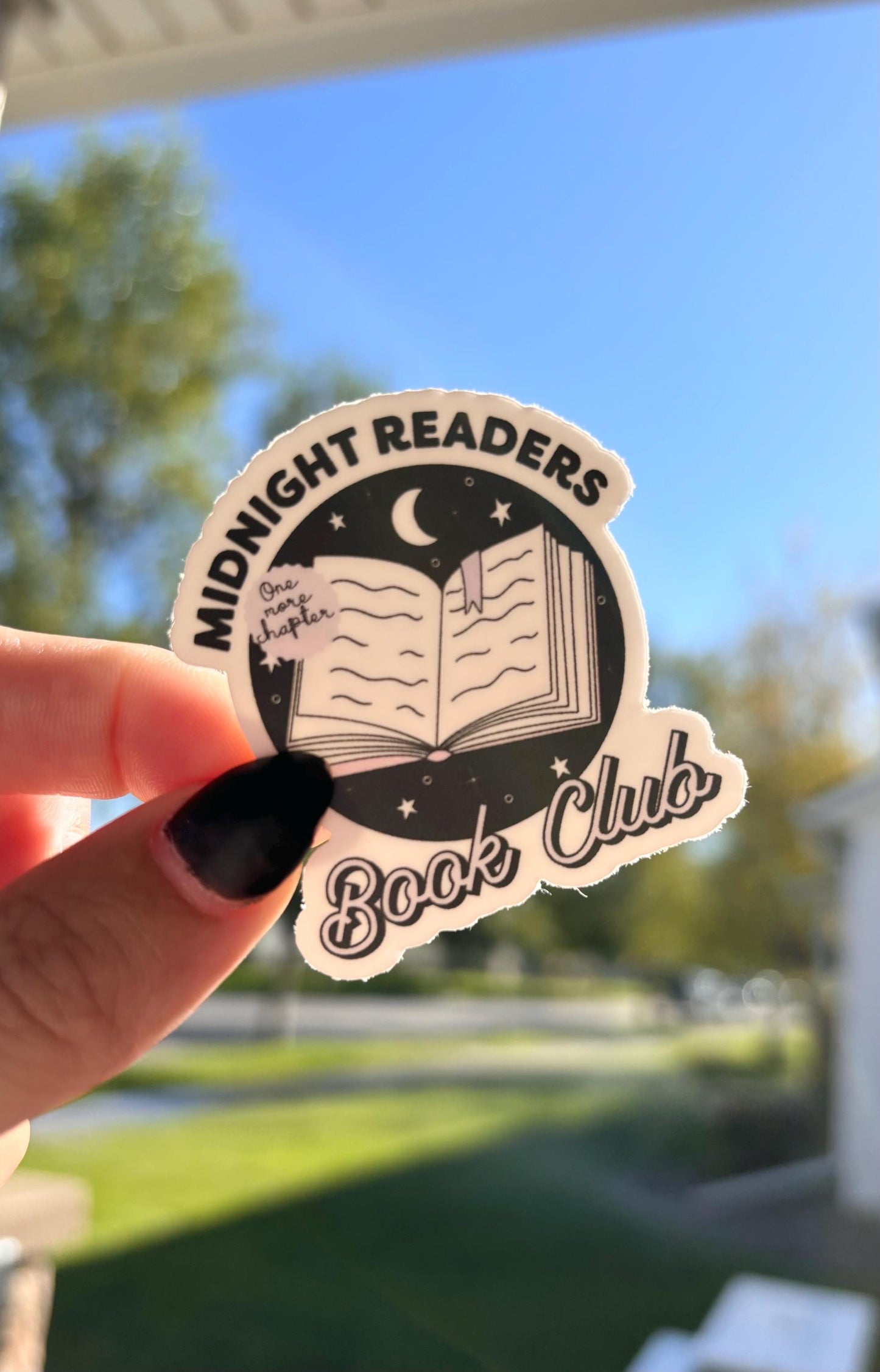 Midnight Reader Club Sticker