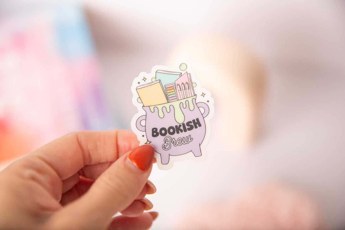 Bookish brew sticker