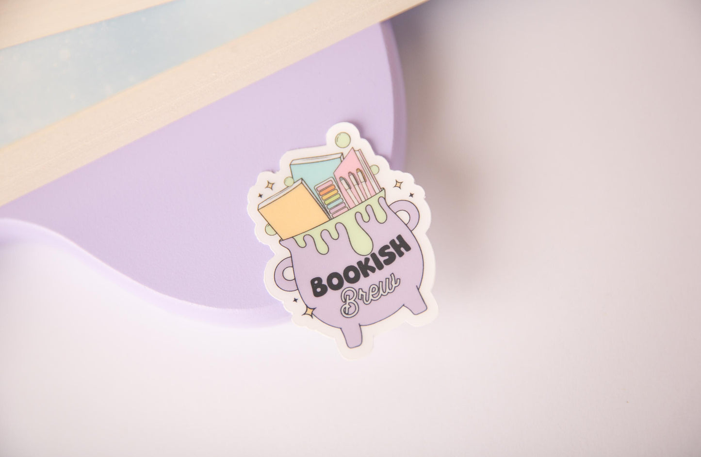 Bookish brew sticker