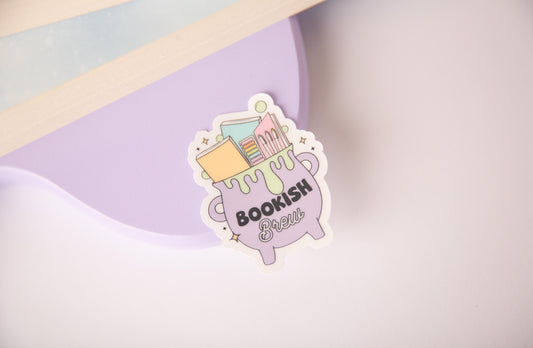 Bookish brew sticker