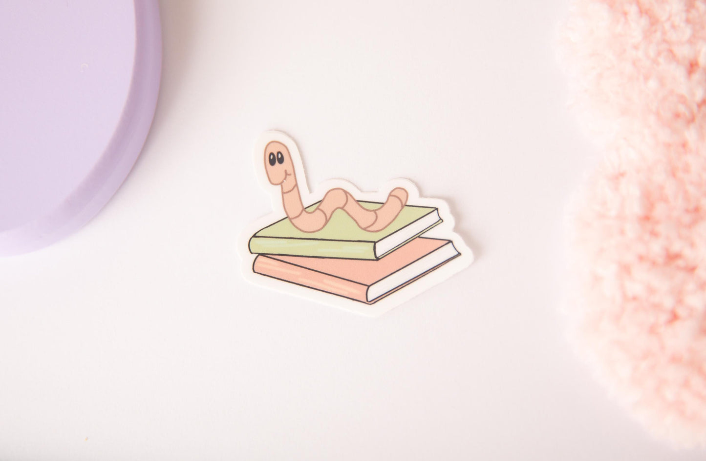 Bookworm sticker