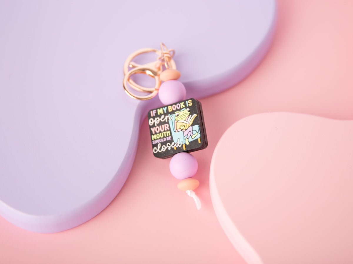 If My Book Is Open Keychain