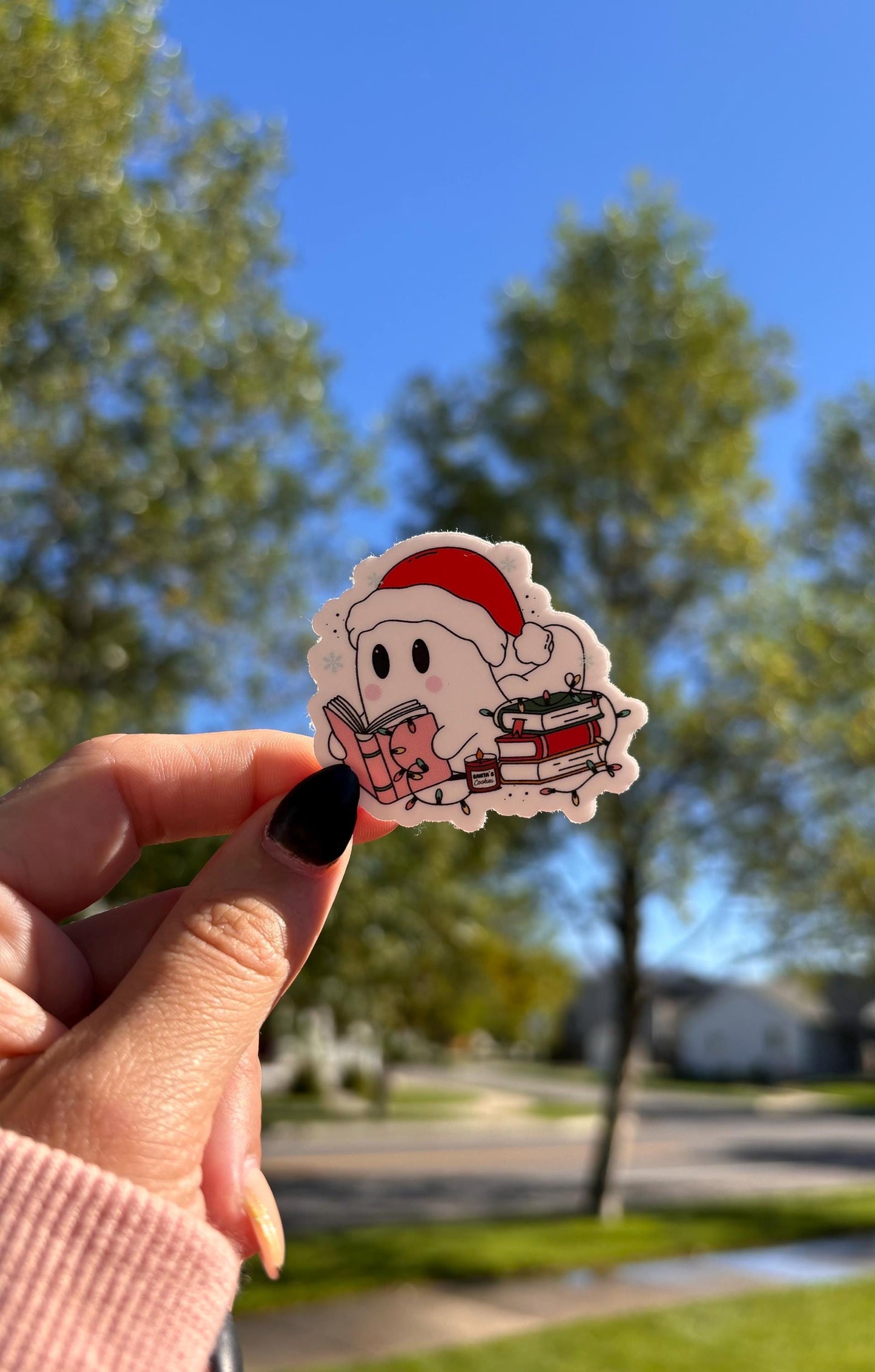 Ghost Reading Sticker