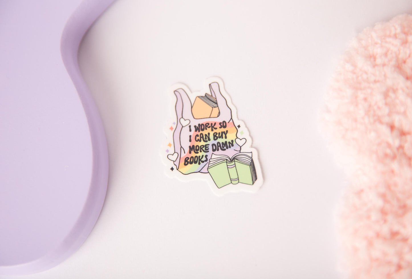 More Damn Books Sticker