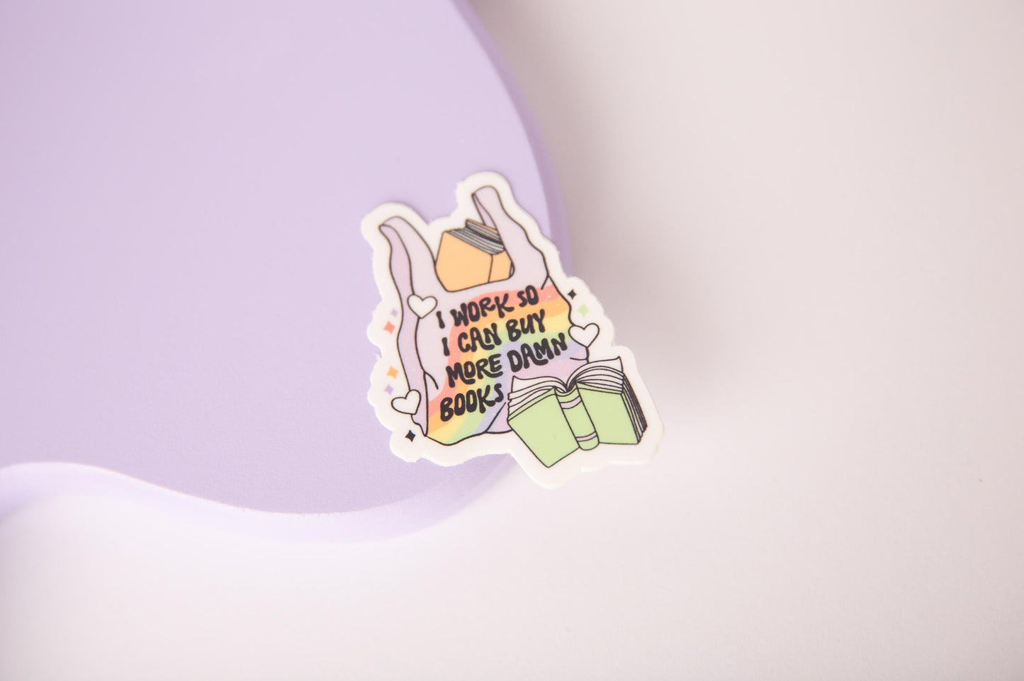 More Damn Books Sticker