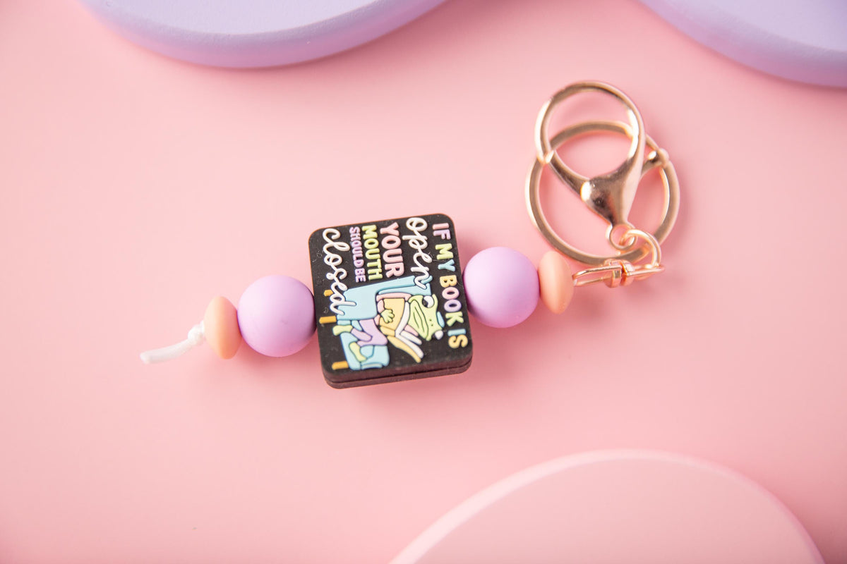 If My Book Is Open Keychain