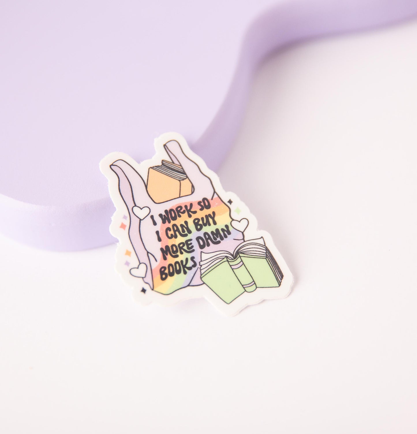 More Damn Books Sticker