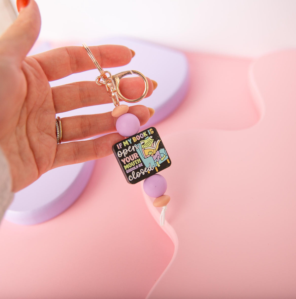 If My Book Is Open Keychain