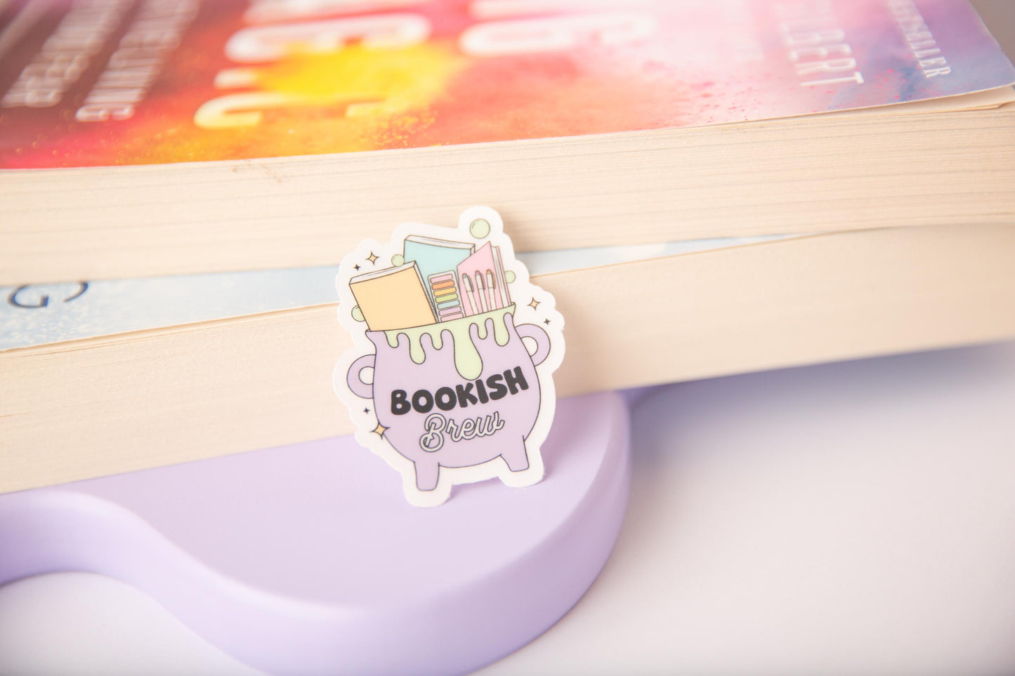 Bookish brew sticker
