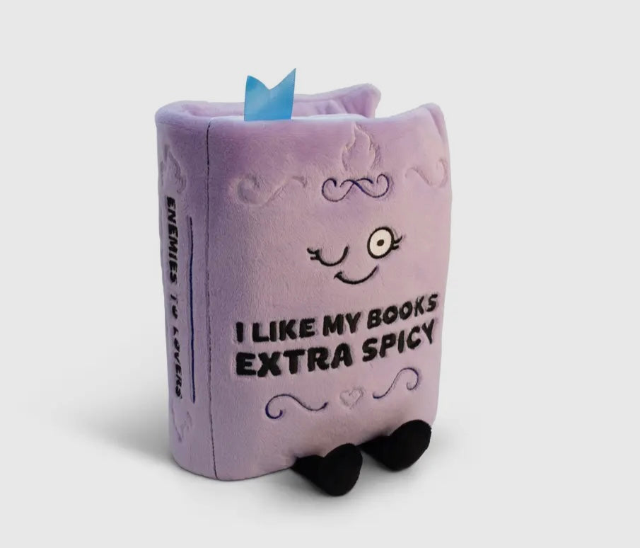 Punchkin "I Like My Books Extra Spicy" Book Plush