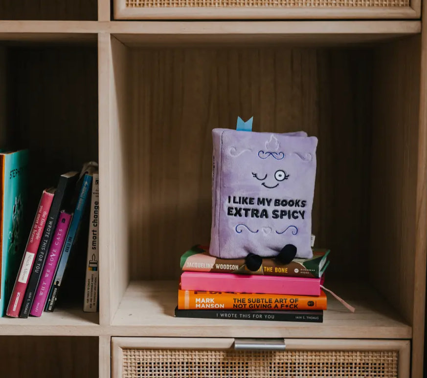 Punchkin "I Like My Books Extra Spicy" Book Plush