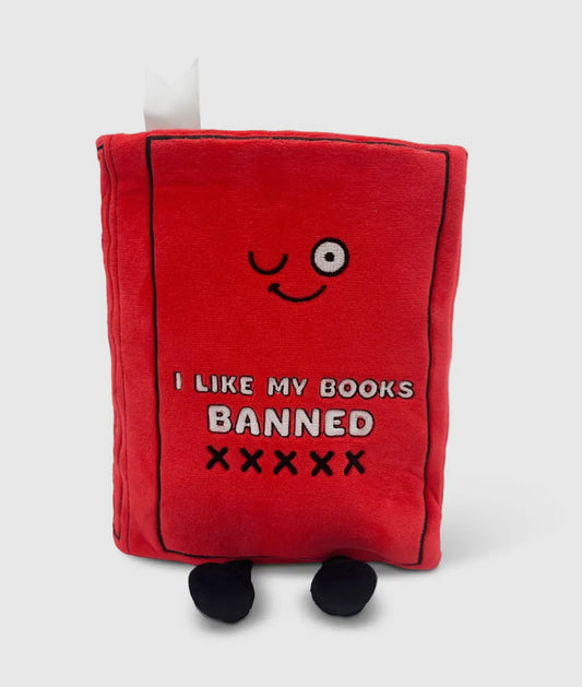 Punchkin "I Like My Books Banned" Book Plush