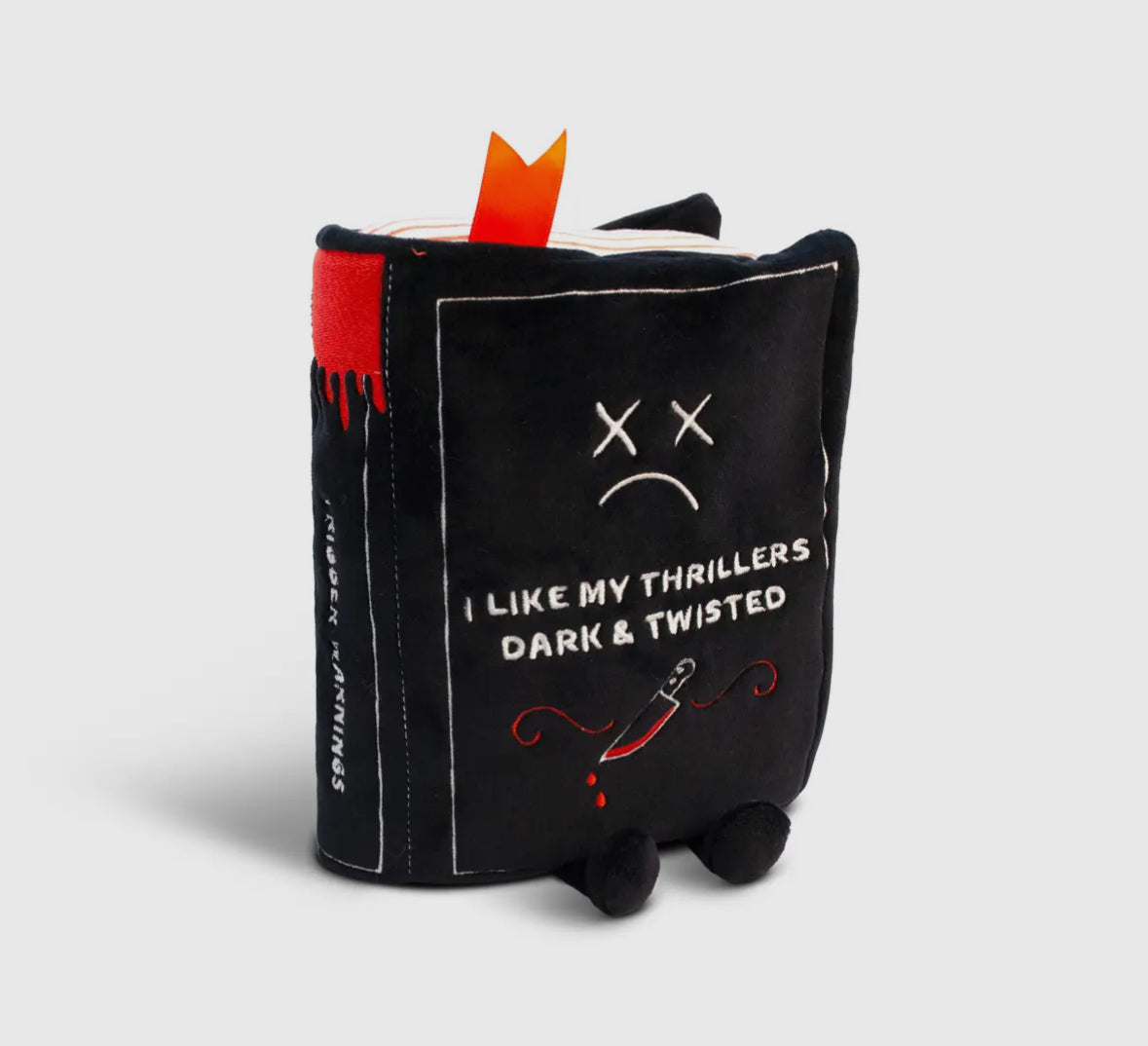Punchkins"I Like My Thrillers Dark & Twisted" Book Plush