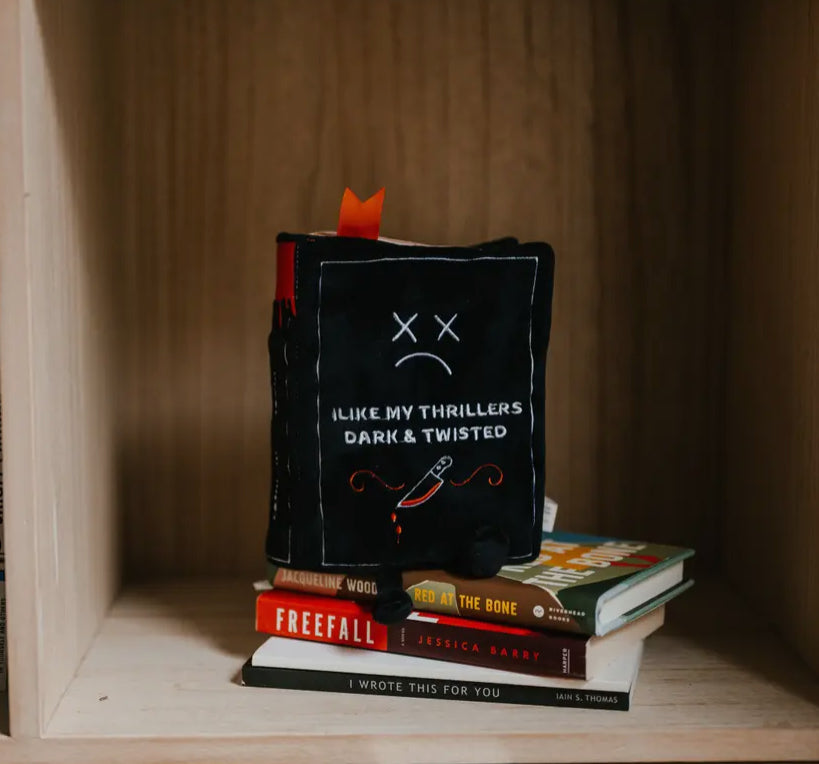 Punchkins"I Like My Thrillers Dark & Twisted" Book Plush