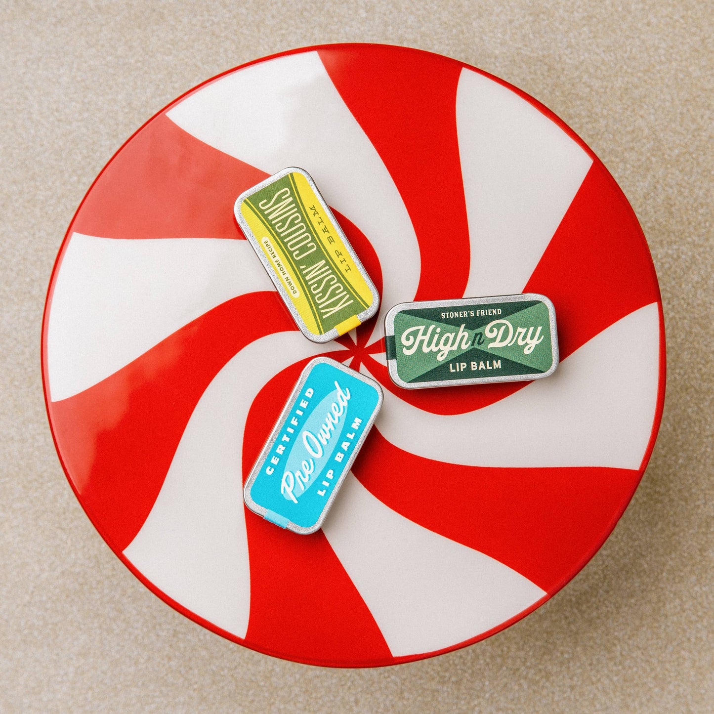 High N Dry Lip Balm | Funny Old School Tin