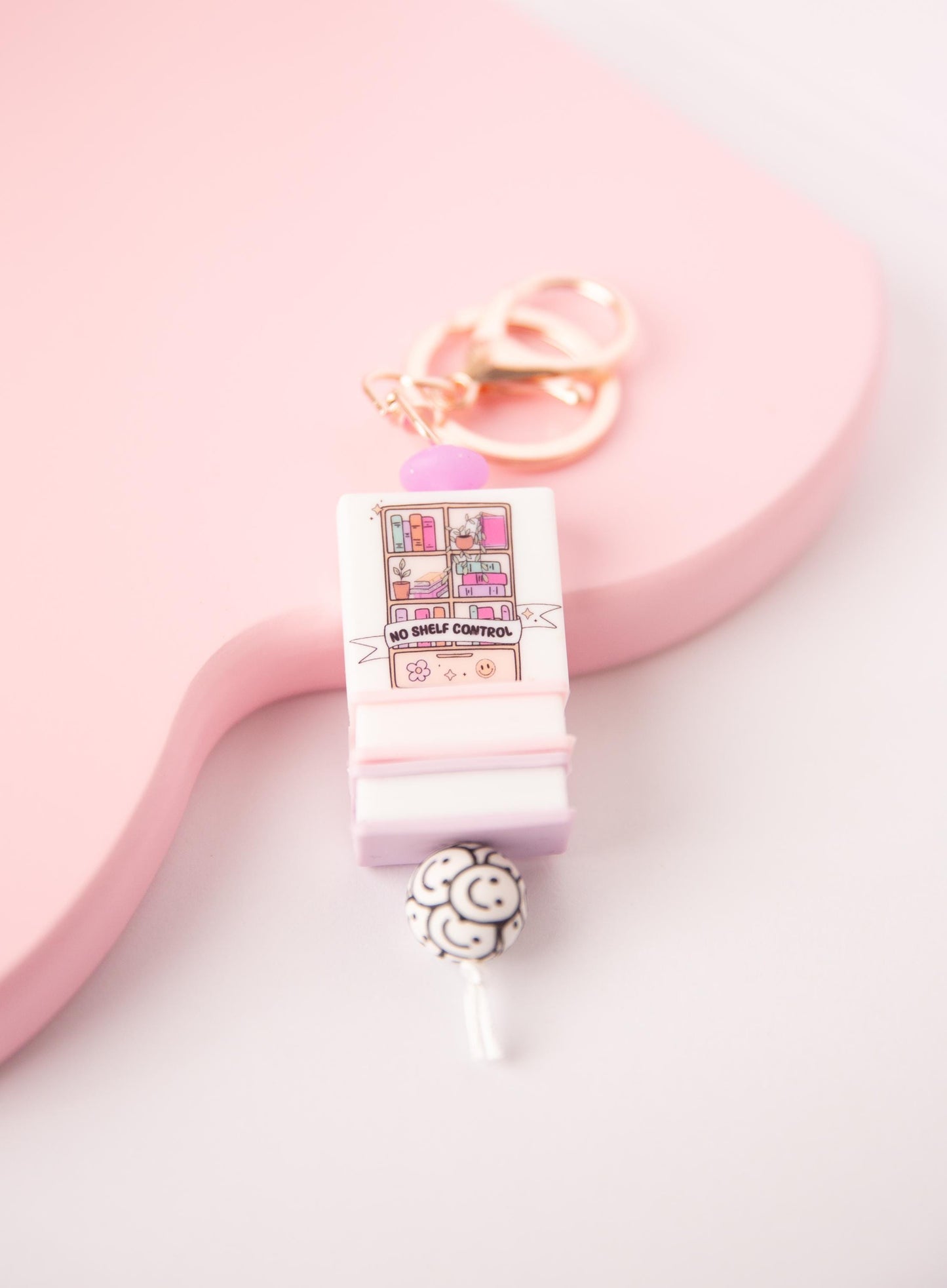 No Shelf Control Keychain