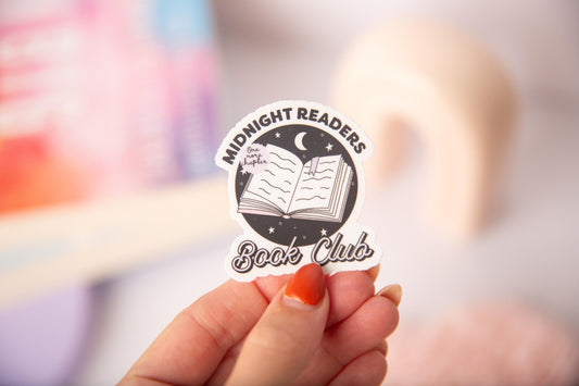 Midnight Reader Club Sticker