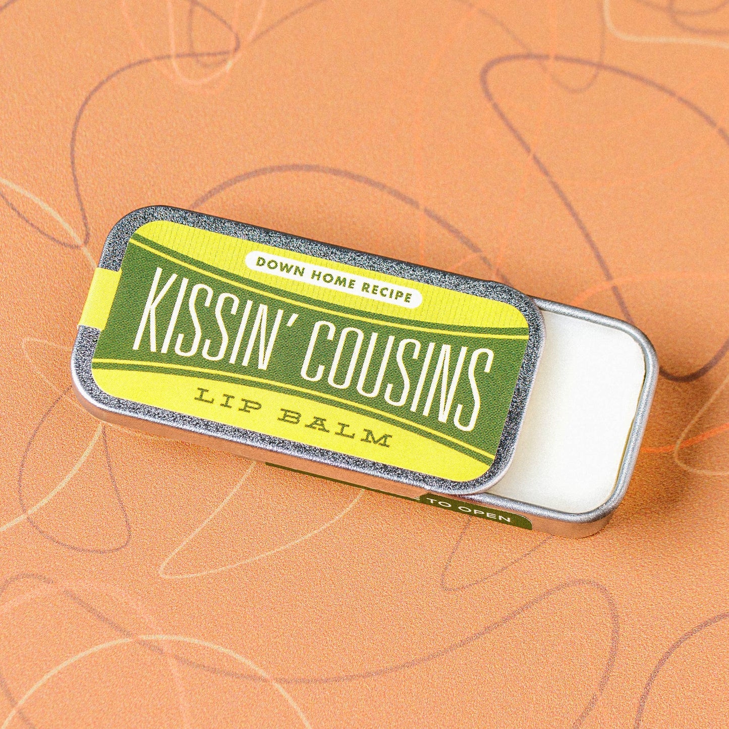 Kissin' Cousins Lip Balm | Funny Old School Tin