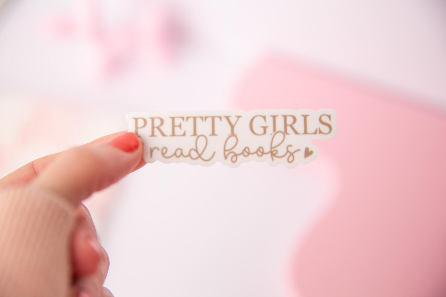 Pretty Girls Read Books Sticker