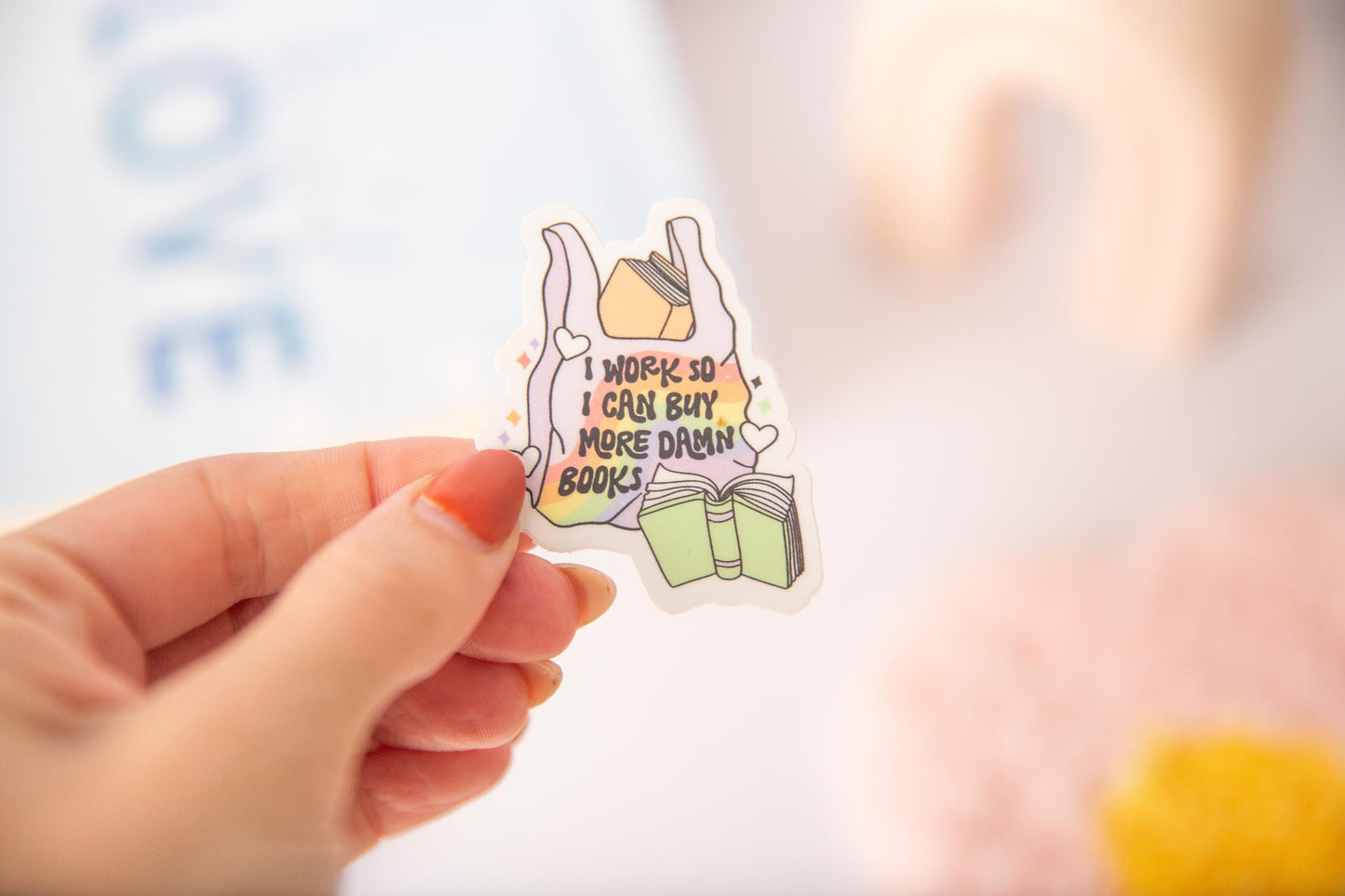 More Damn Books Sticker