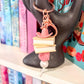 Cowboy Hat Book Stack Keychain