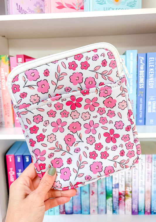 Pink Floral Kindle Sleeve