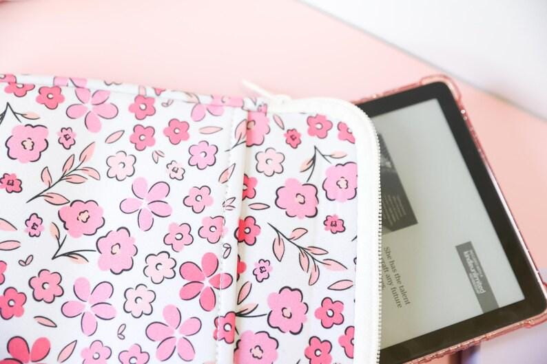 Pink Floral Kindle Sleeve