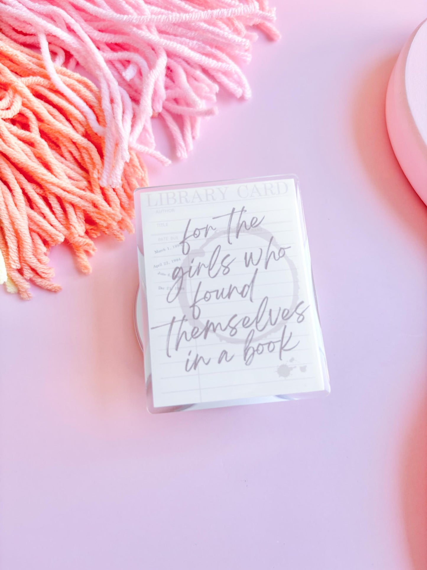 Vintage Library Card Phone Grip