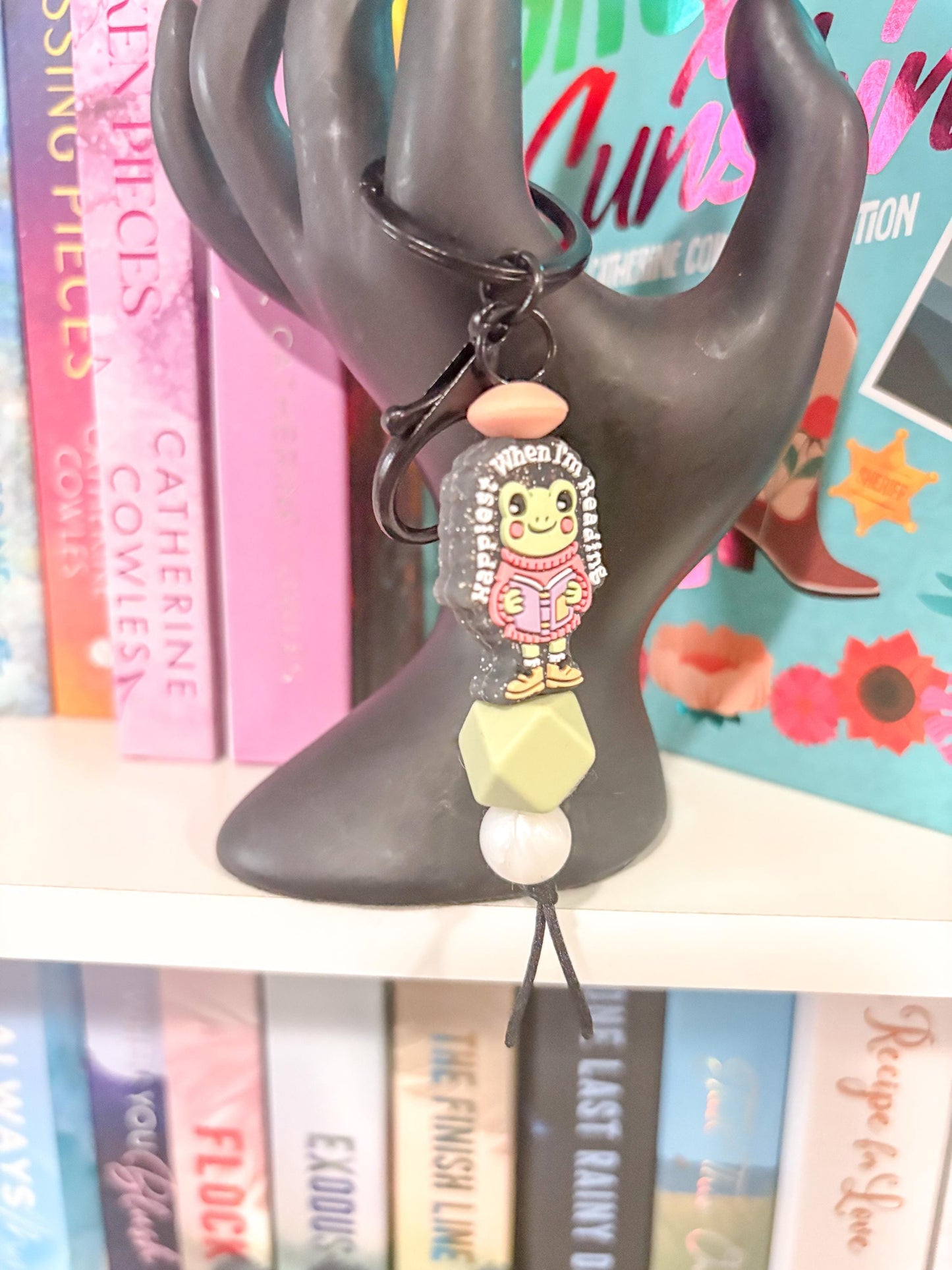 Happiest When I'm Reading Keychain