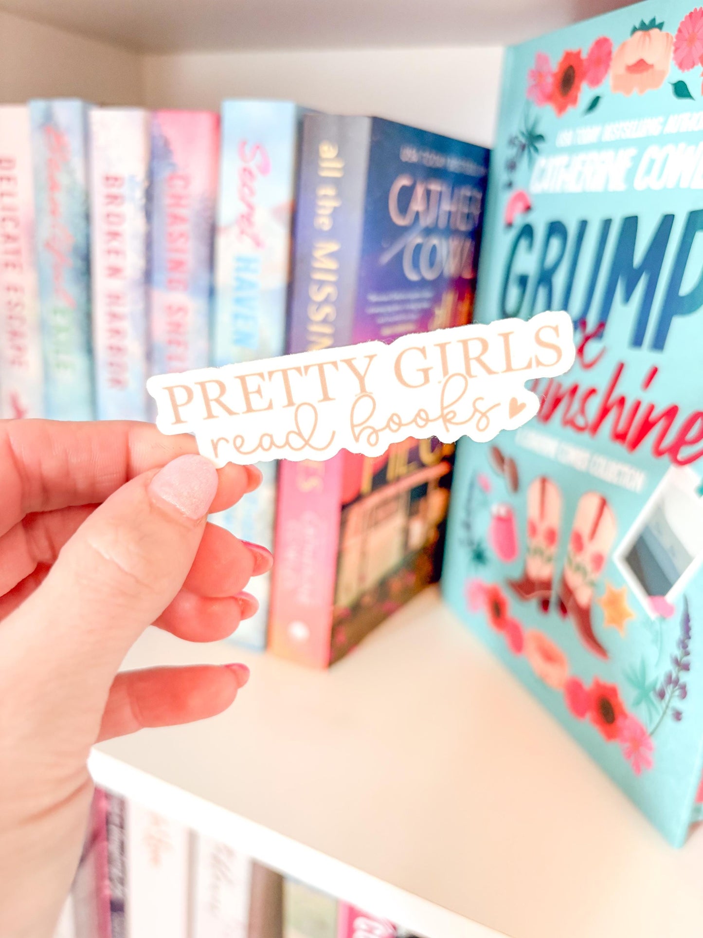 Pretty Girls Read Books Sticker