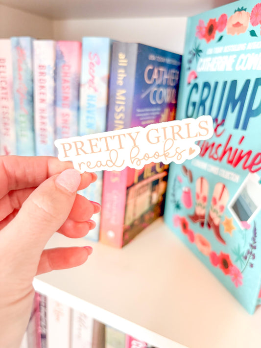 Pretty Girls Read Books Sticker