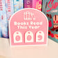 Books I Read Bookshelf sign