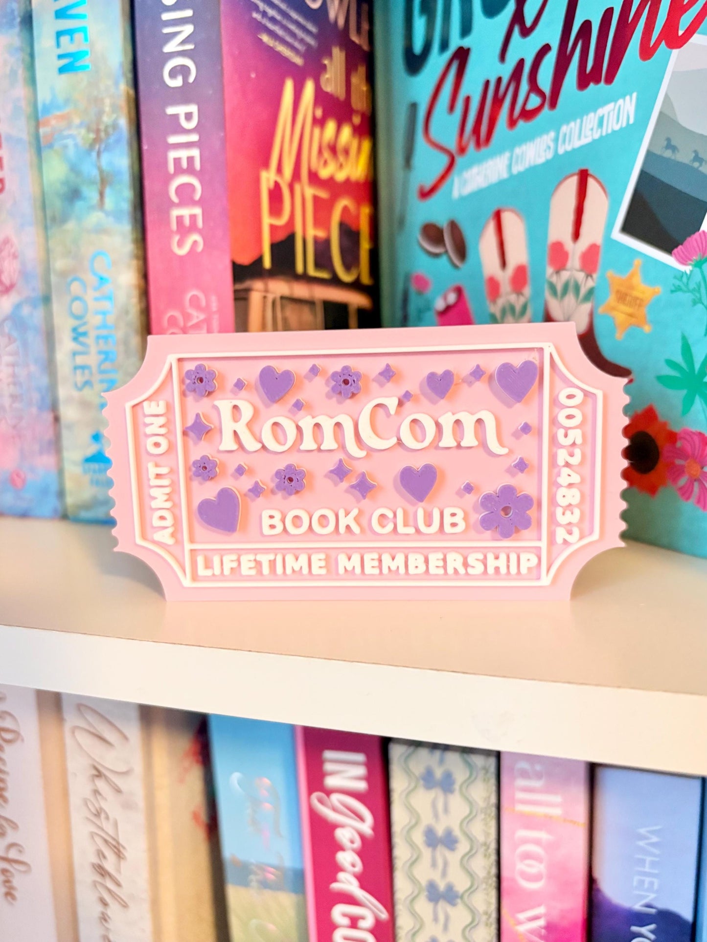 RomCom Book Club Sign