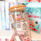 Bookish Girlie Glass Cup
