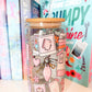 Bookish Girlie Glass Cup