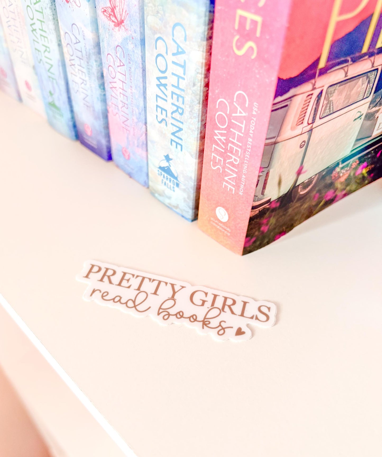 Pretty Girls Read Books Sticker