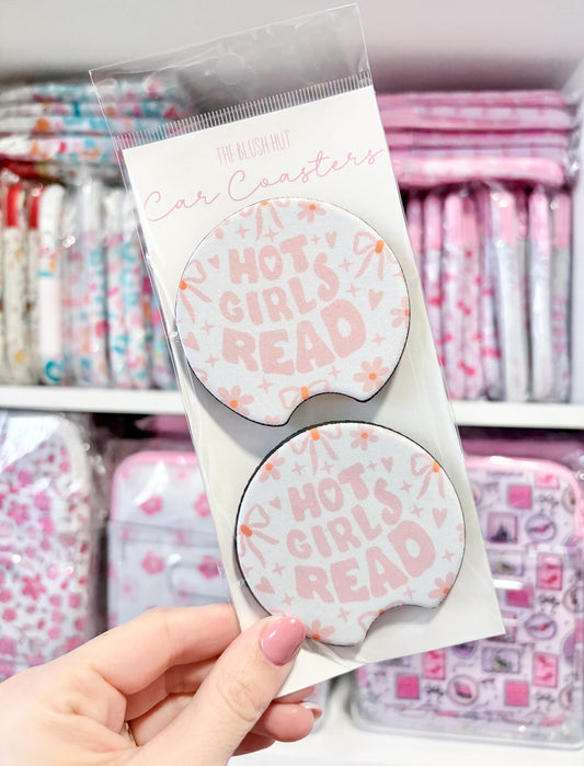 Bookish Car Coasters (Set of 2)