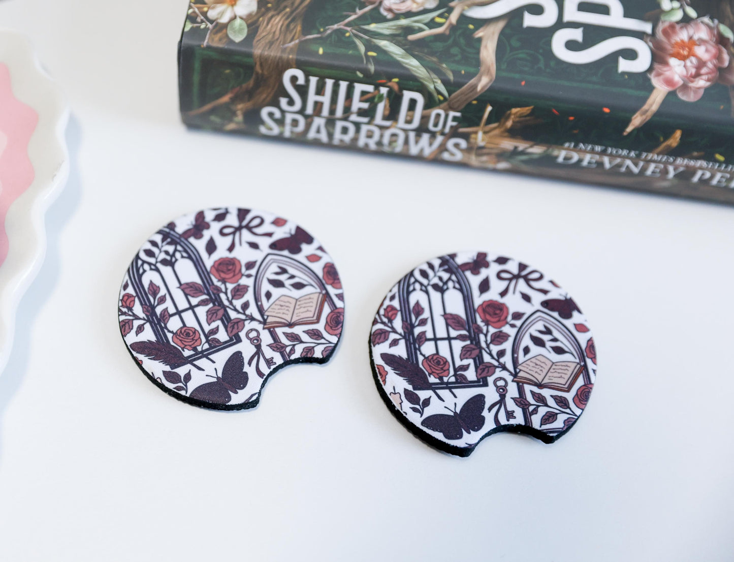 Dark romance Car Coasters (Set of 2)