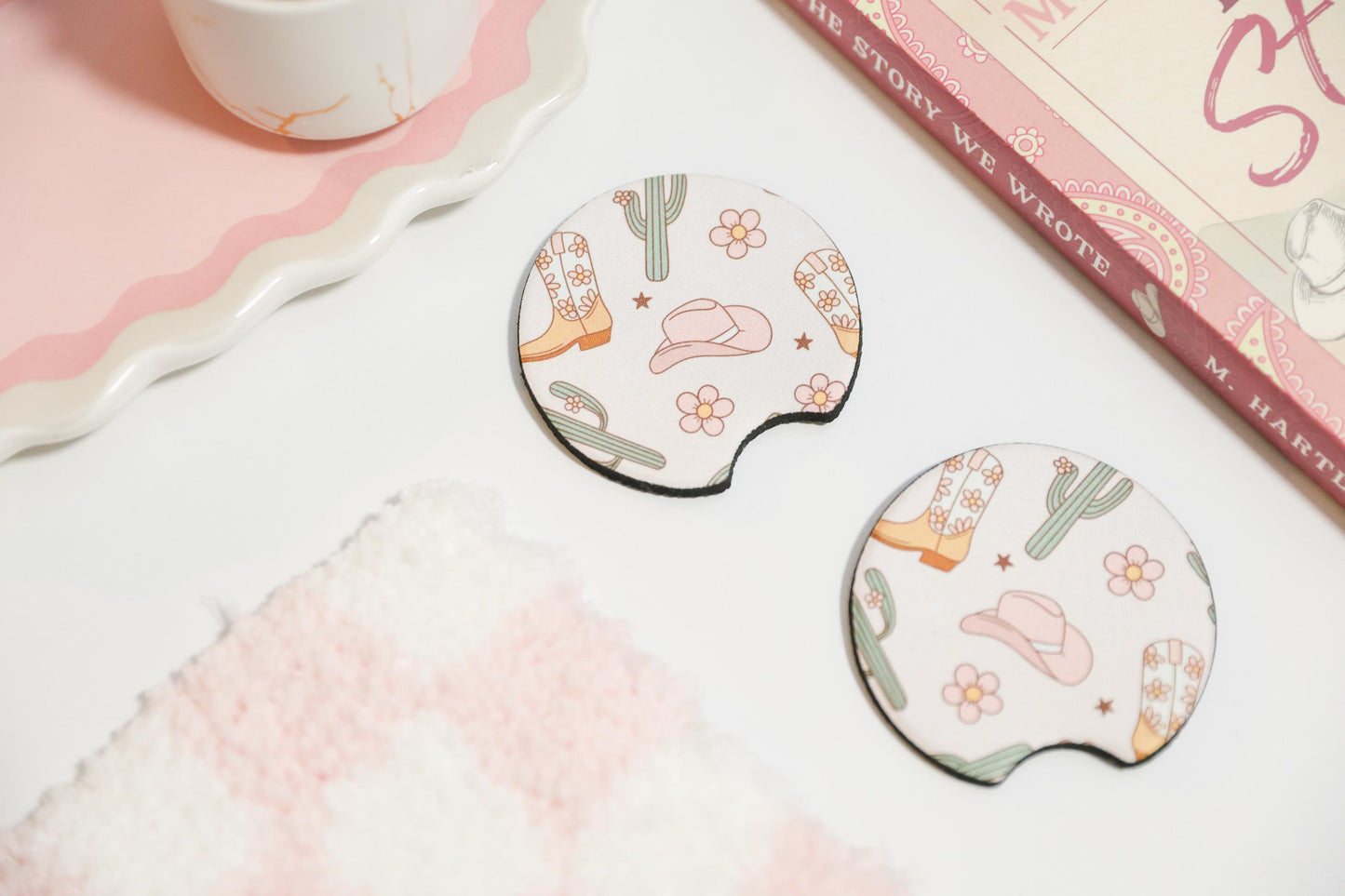 Western Car Coasters (Set of 2)