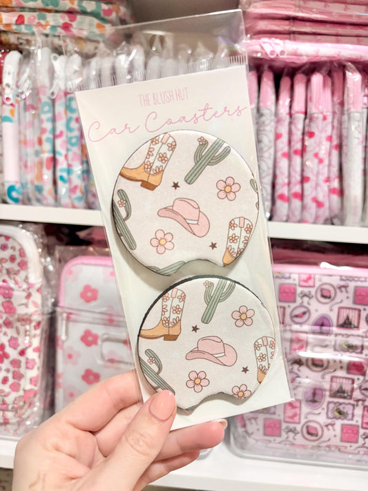 Western Car Coasters (Set of 2)